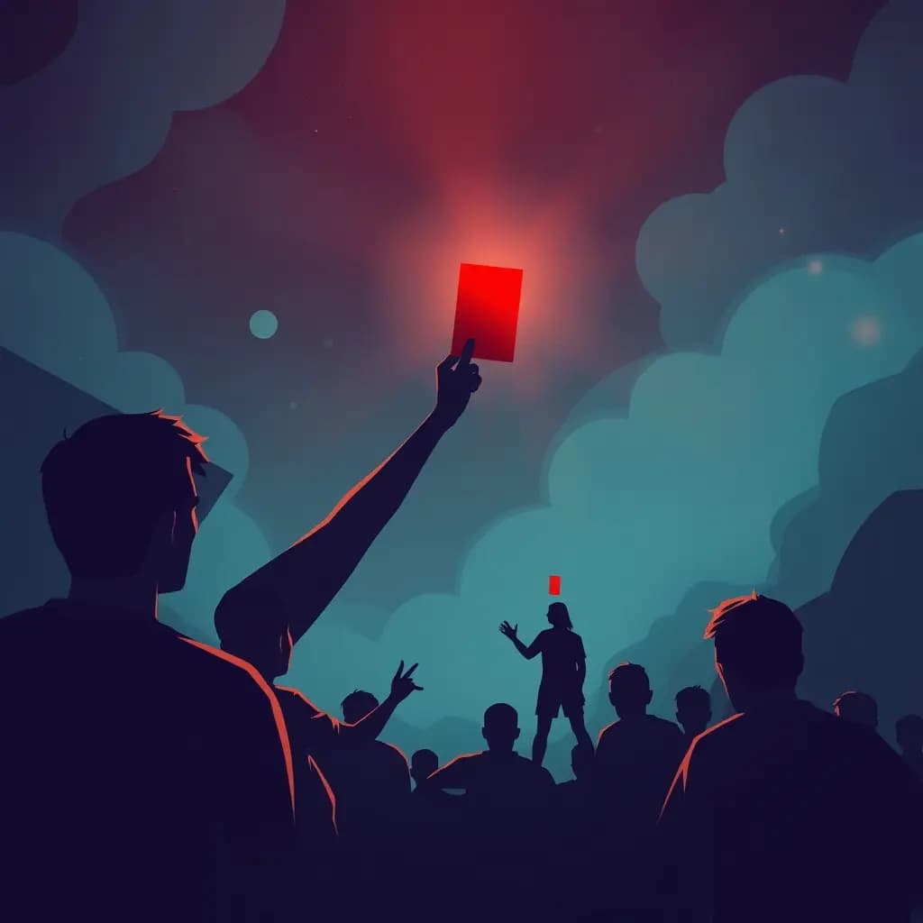 Dream illustration: Getting a red card