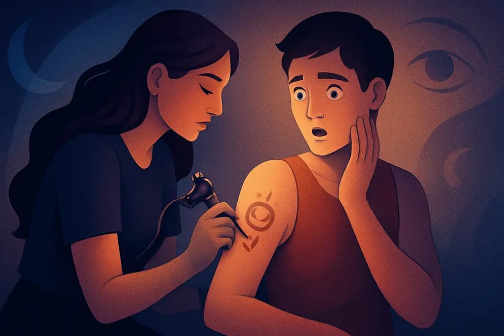 Dream illustration: Getting a surprise tattoo