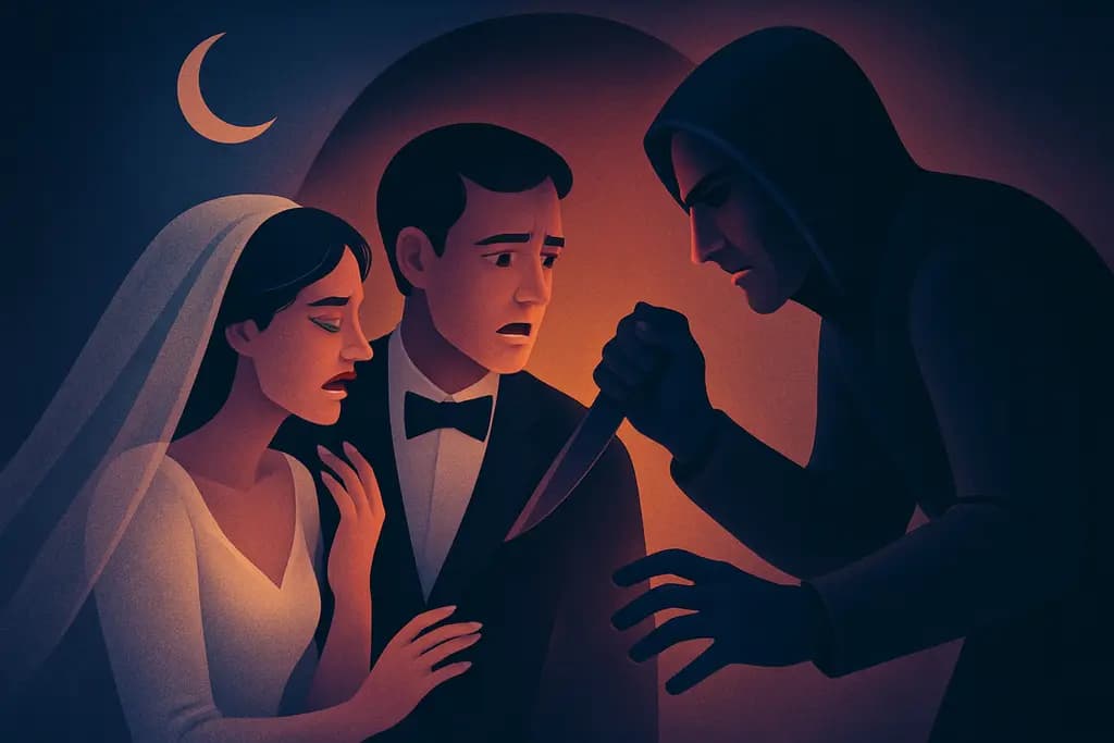 Dream illustration: getting married attacked at my wedding dream