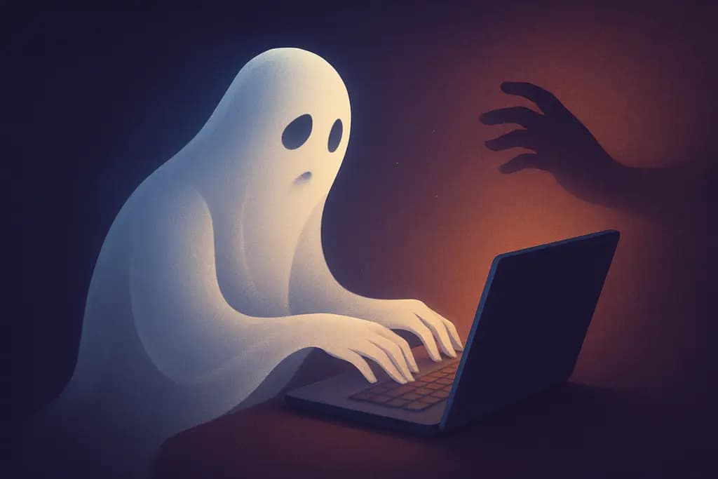 Dream illustration: Ghost Typing