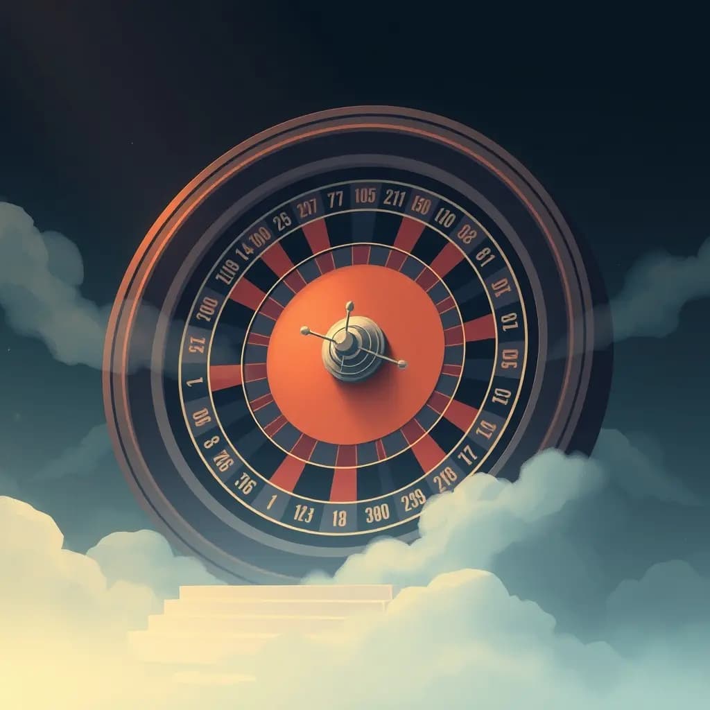 Dream illustration: a Giant Roulette Wheel