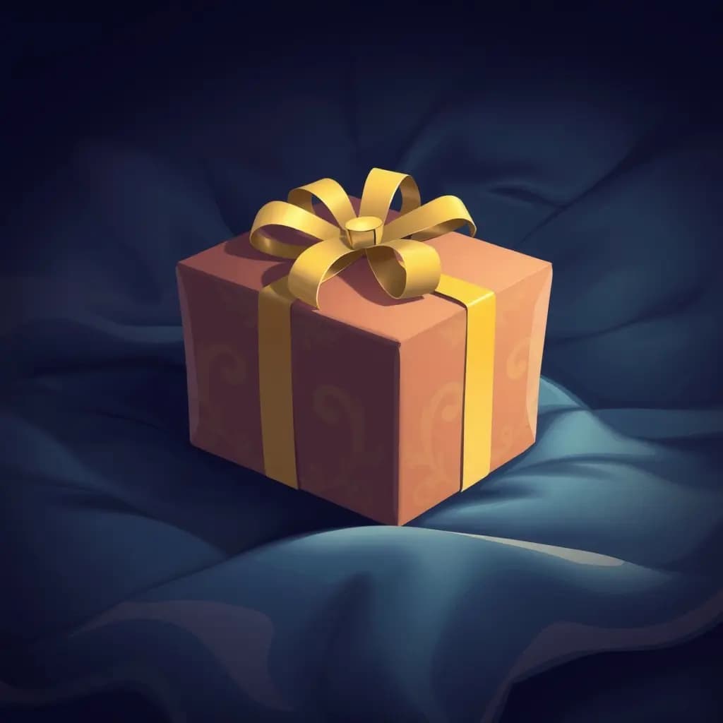 Dream illustration: Gift wrapped with empty box