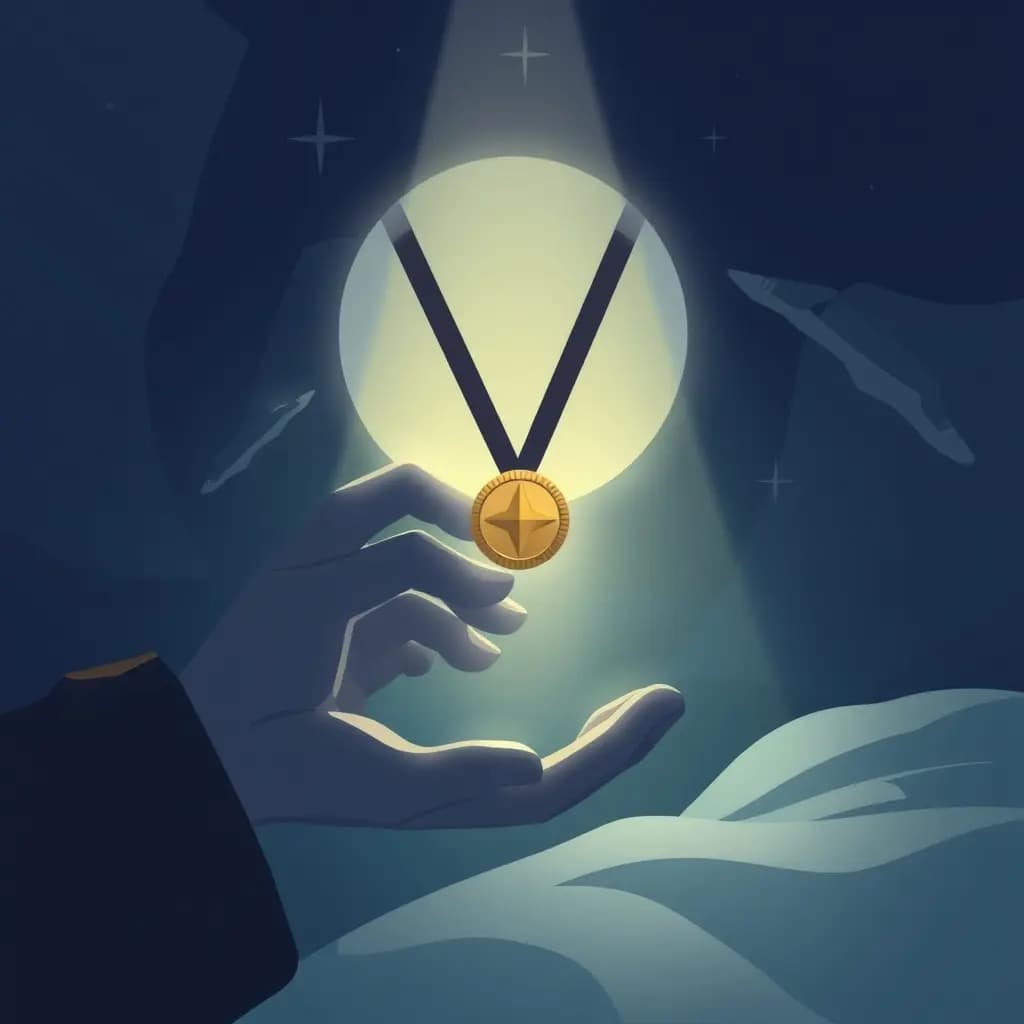 Dream illustration: Given a medal without merit