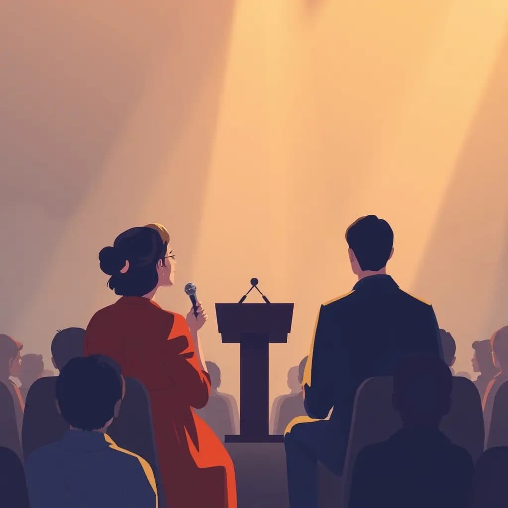 Dream illustration: Giving a public speech