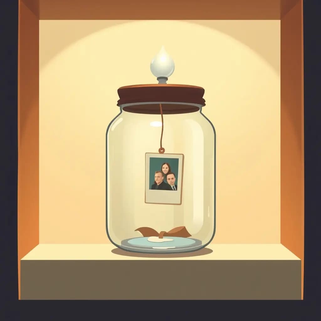 Dream illustration: Glass jar holding memory