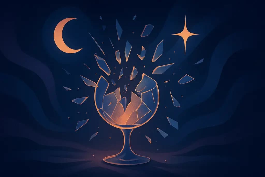 Dream illustration: Glass shattering