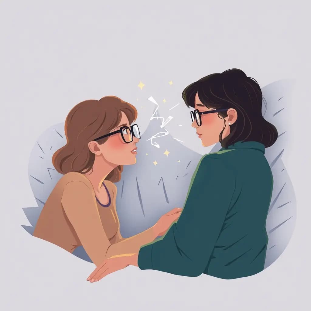 Dream illustration: Glasses break mid-conversation