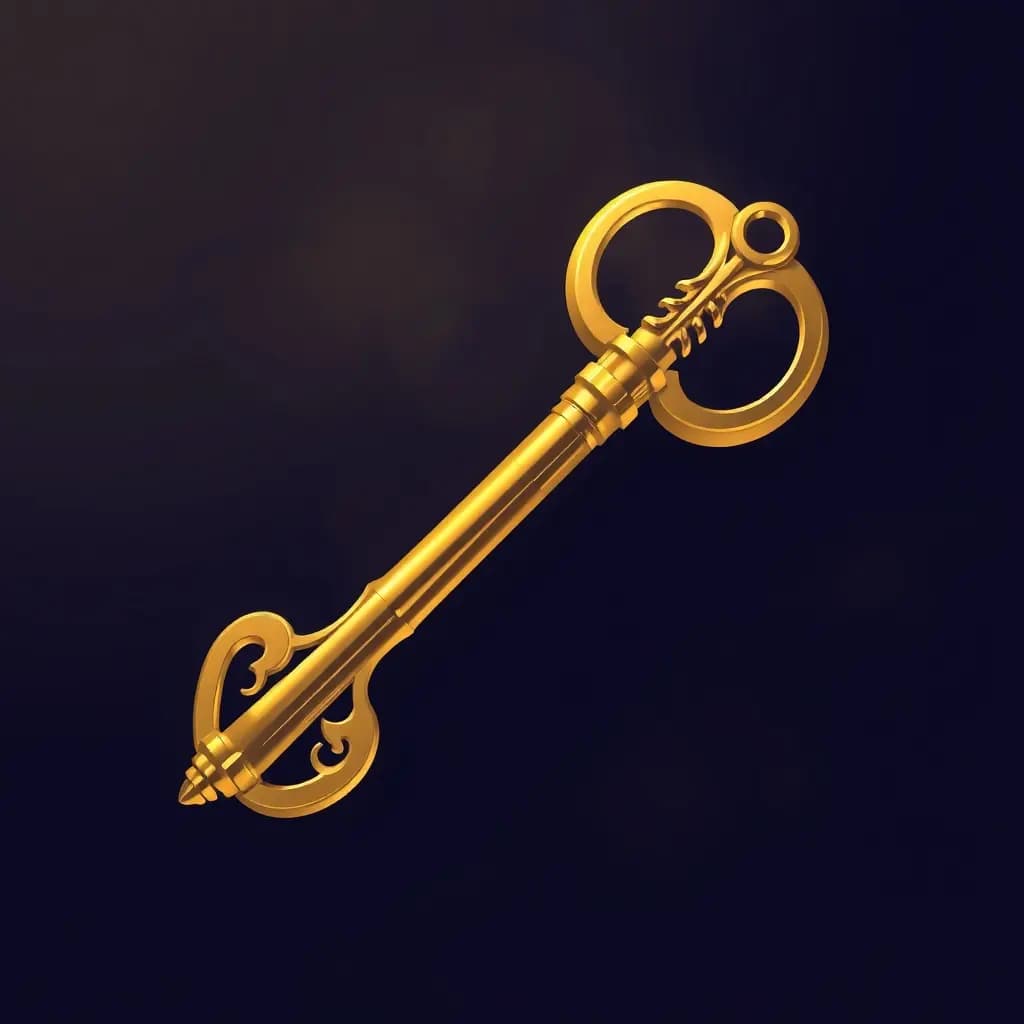 Dream illustration: Golden key