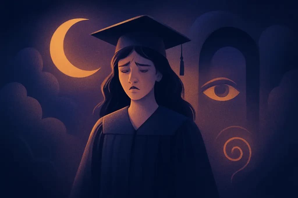 Dream illustration: Graduation you didn't study for