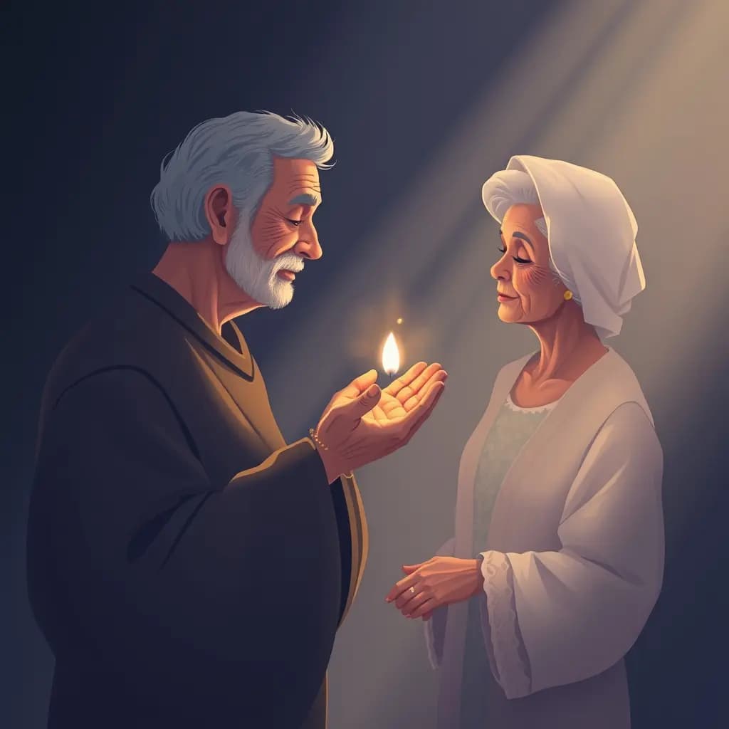 Dream illustration: Grandparent gives blessing