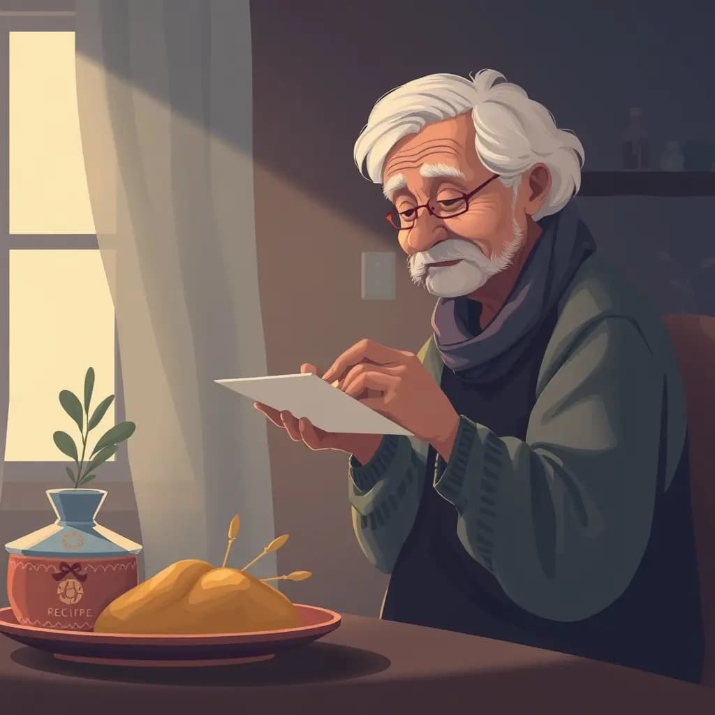 Dream illustration: Grandparent gives you recipe