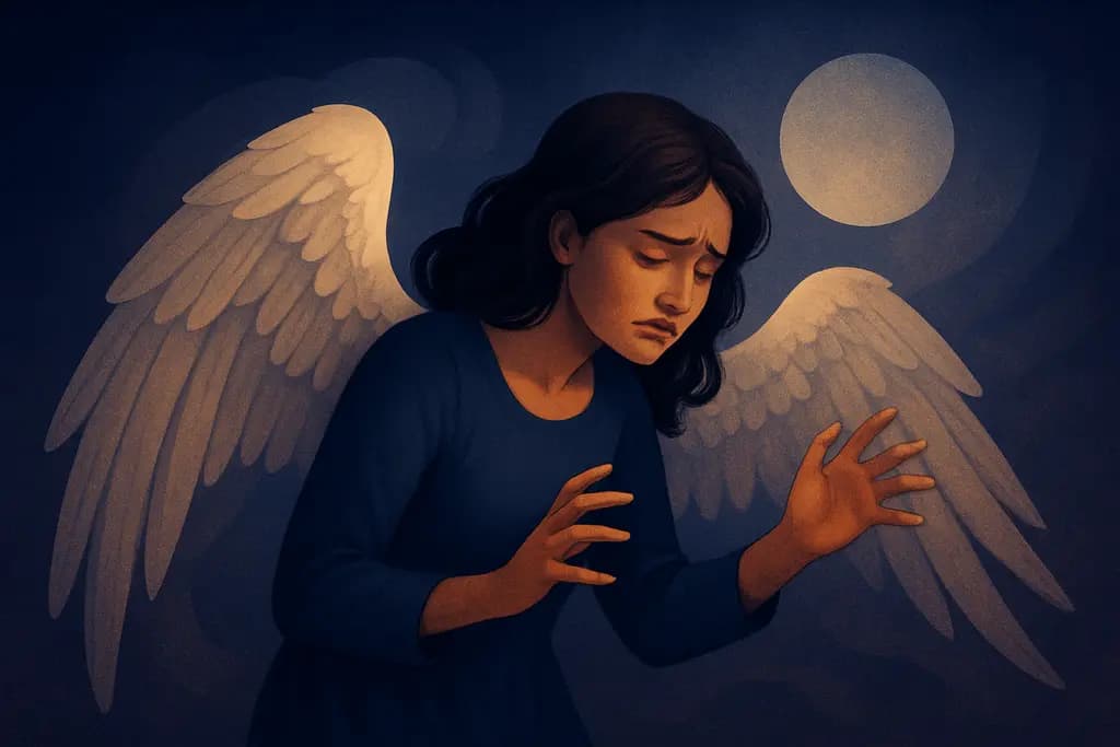 Dream illustration: Growing wings but struggling to fly