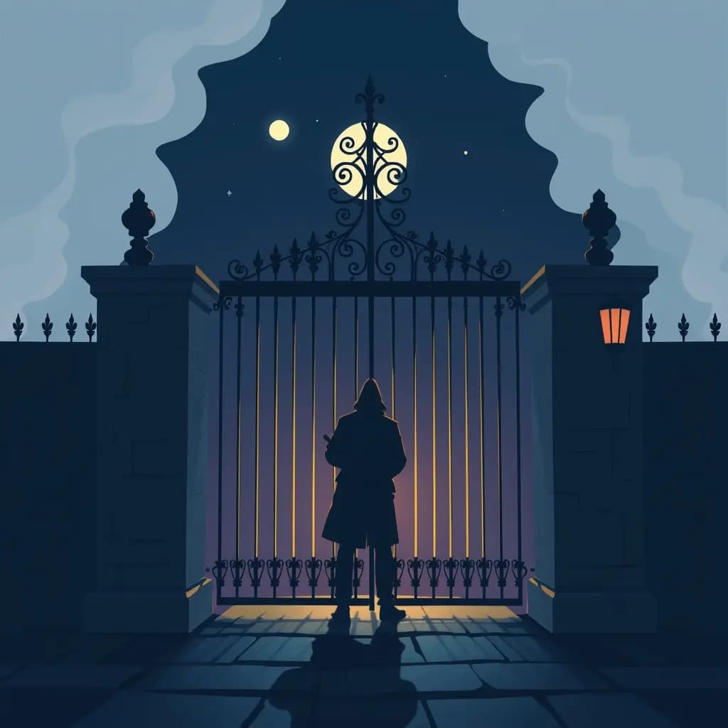 Dream illustration: Guard denies entry at gate