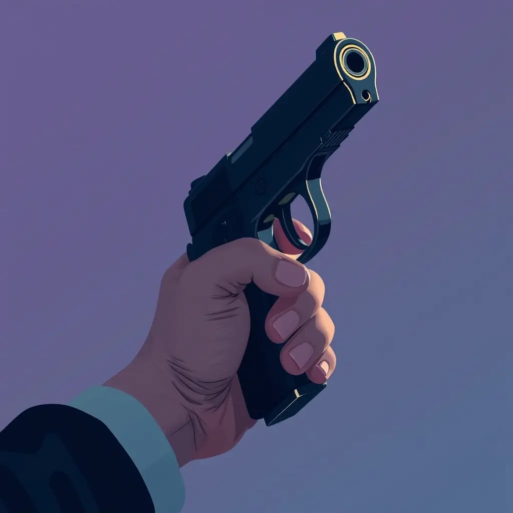Dream illustration: Gun in your hand