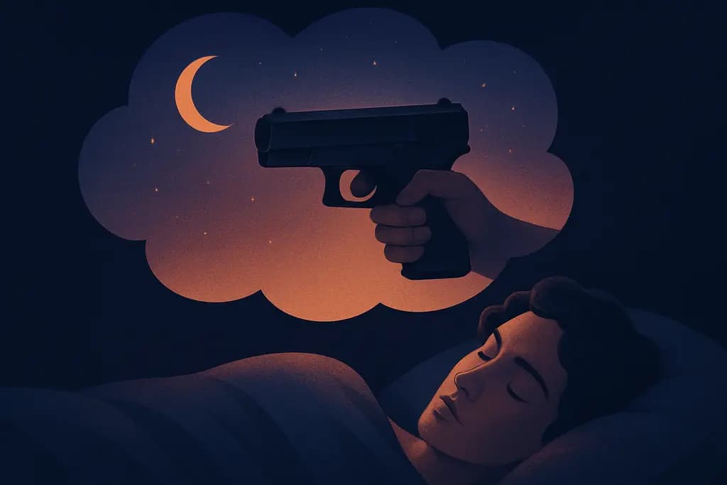Dream illustration: Gun or weapon in a dream