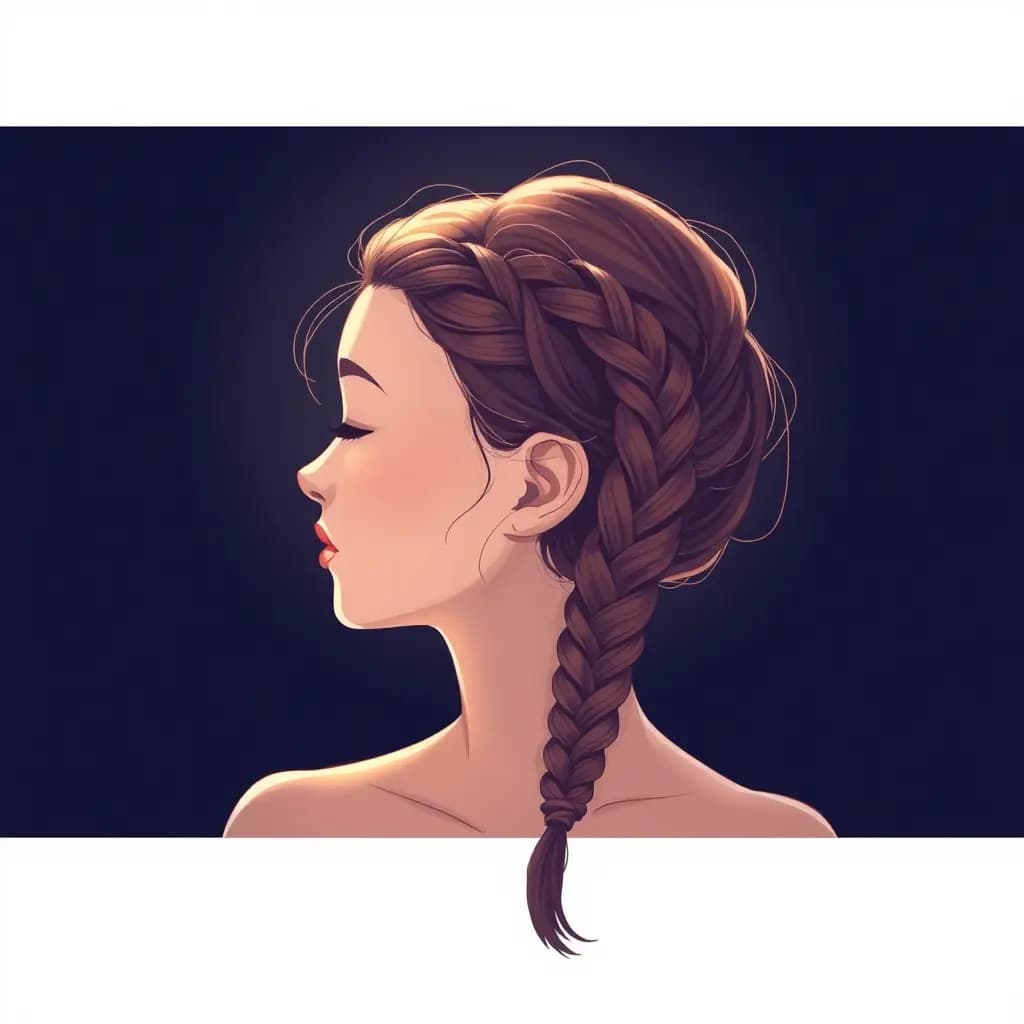 Dream illustration: Hair braided by itself