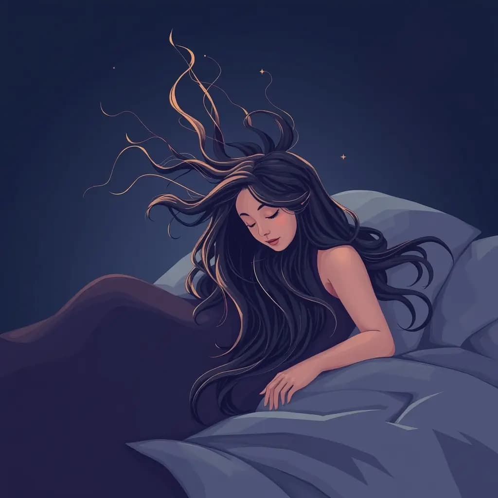 Dream illustration: Hair falling into your lap