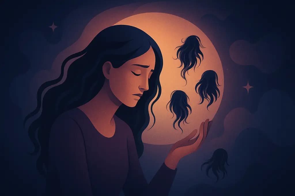 Dream illustration: Hair falling out in clumps