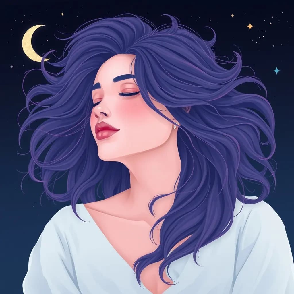 Dream illustration: Hair Growing Overnight