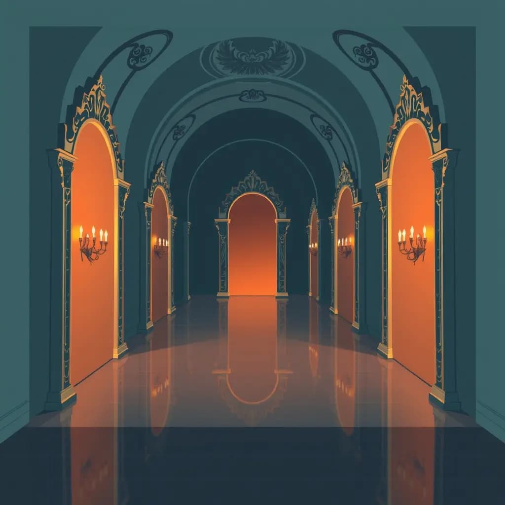 Dream illustration: Hall of Mirrors