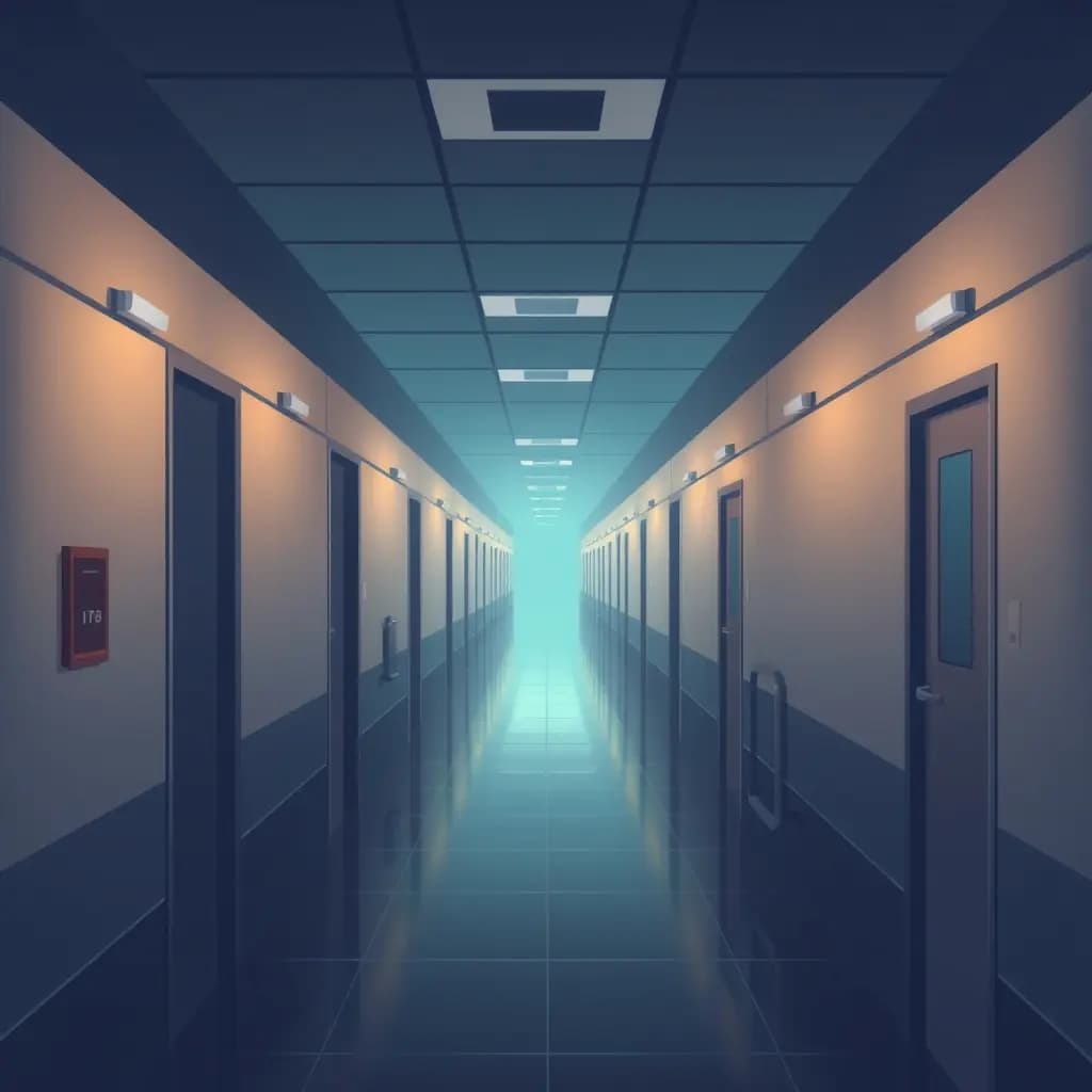 Dream illustration: Hallway maze between classes
