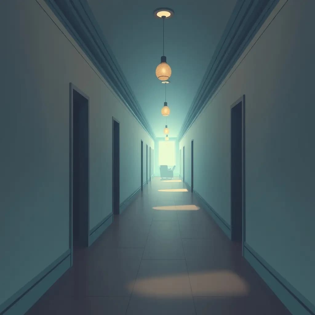 Dream illustration: Hallway that never ends