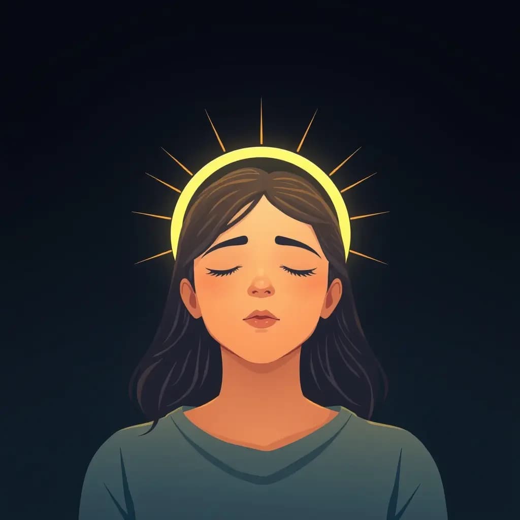 Dream illustration: Halo over someone's head