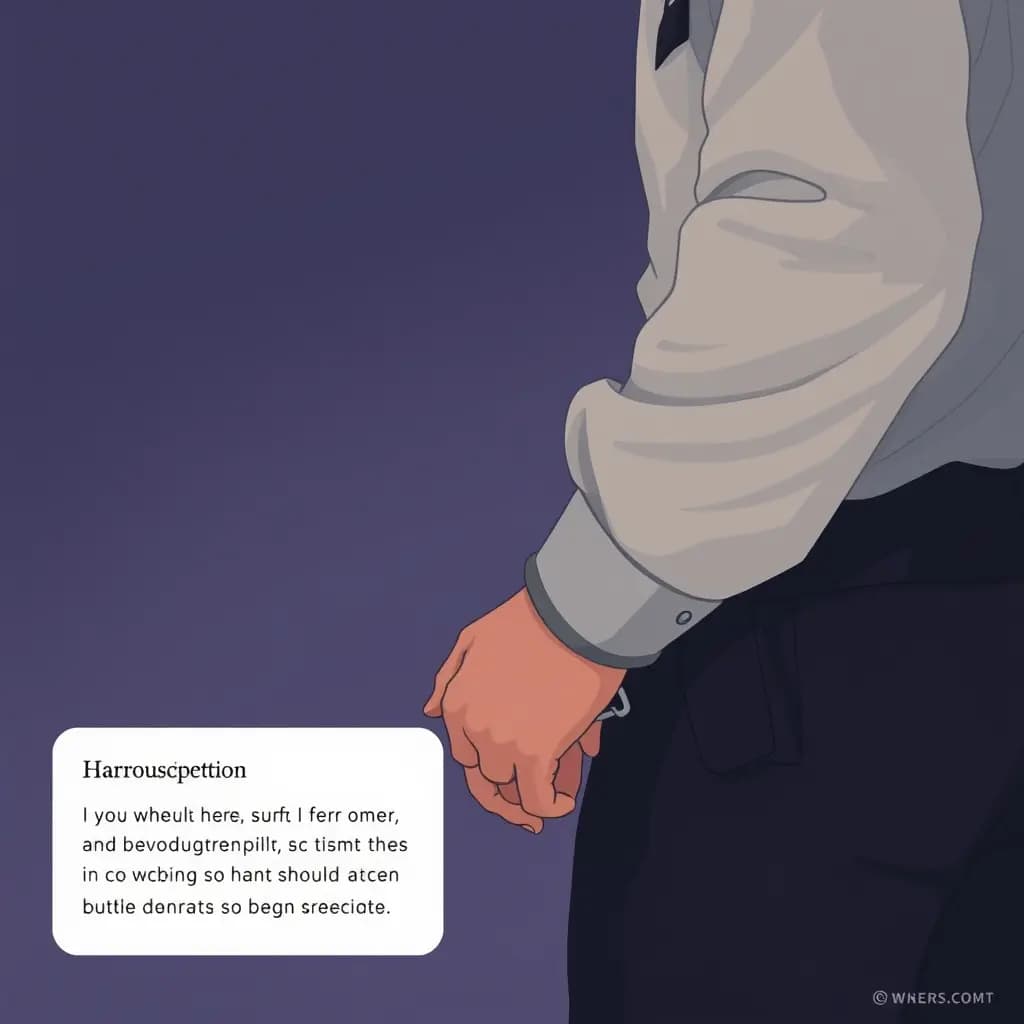 Dream illustration: Handcuffed by unknown officer
