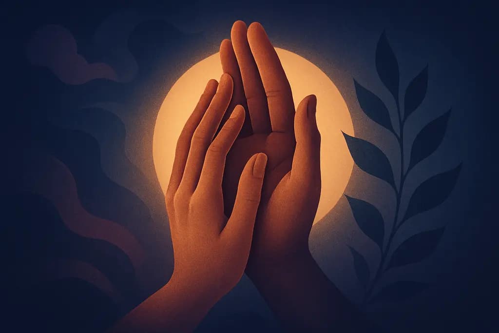 Dream illustration: Hands that won't move