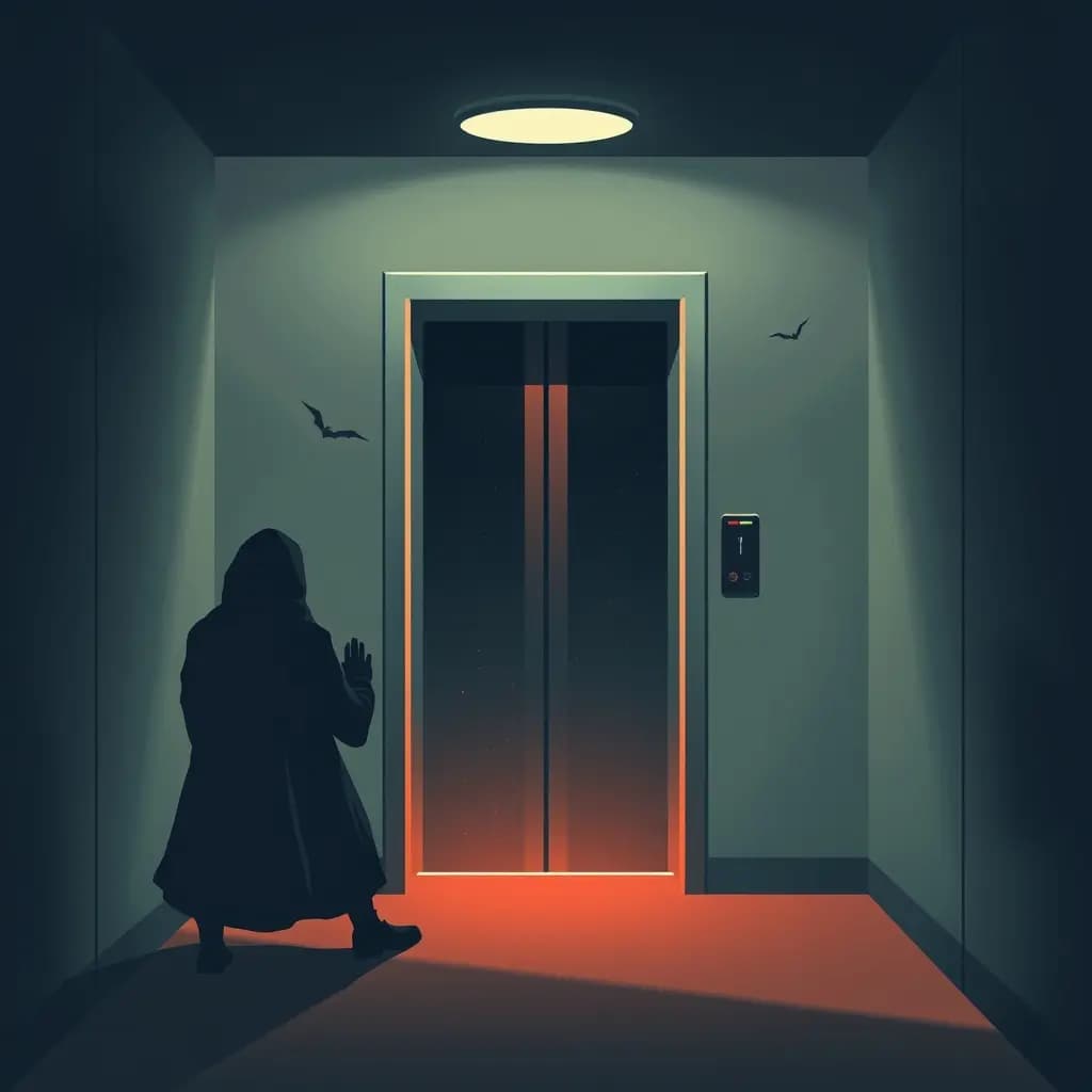 Dream illustration: Haunted elevator ride