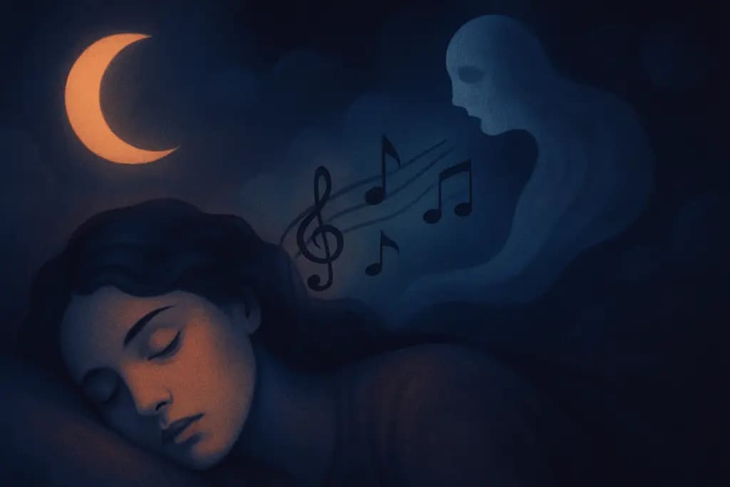 Dream illustration: Haunting music or song