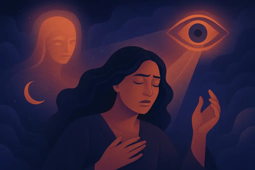 Dream illustration: Having a prophetic vision or premonition