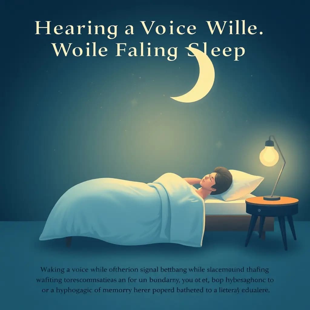 Dream illustration: Hearing a Voice While Falling Asleep