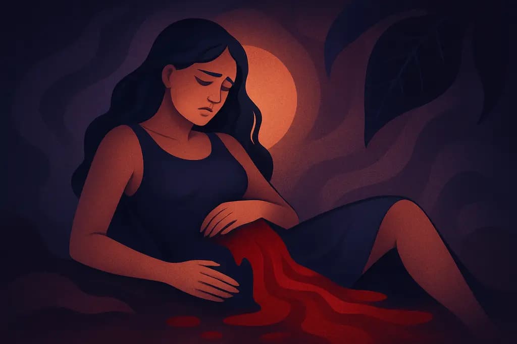 Dream illustration: Heavy bleeding