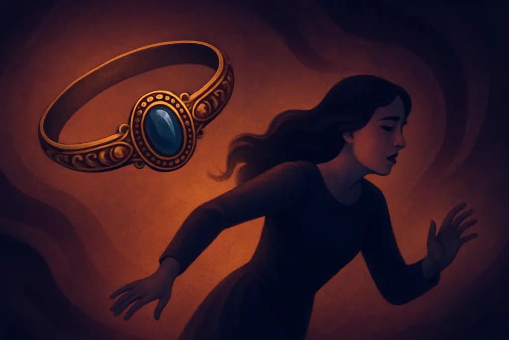 Dream illustration: heirloom bracelet chasing me