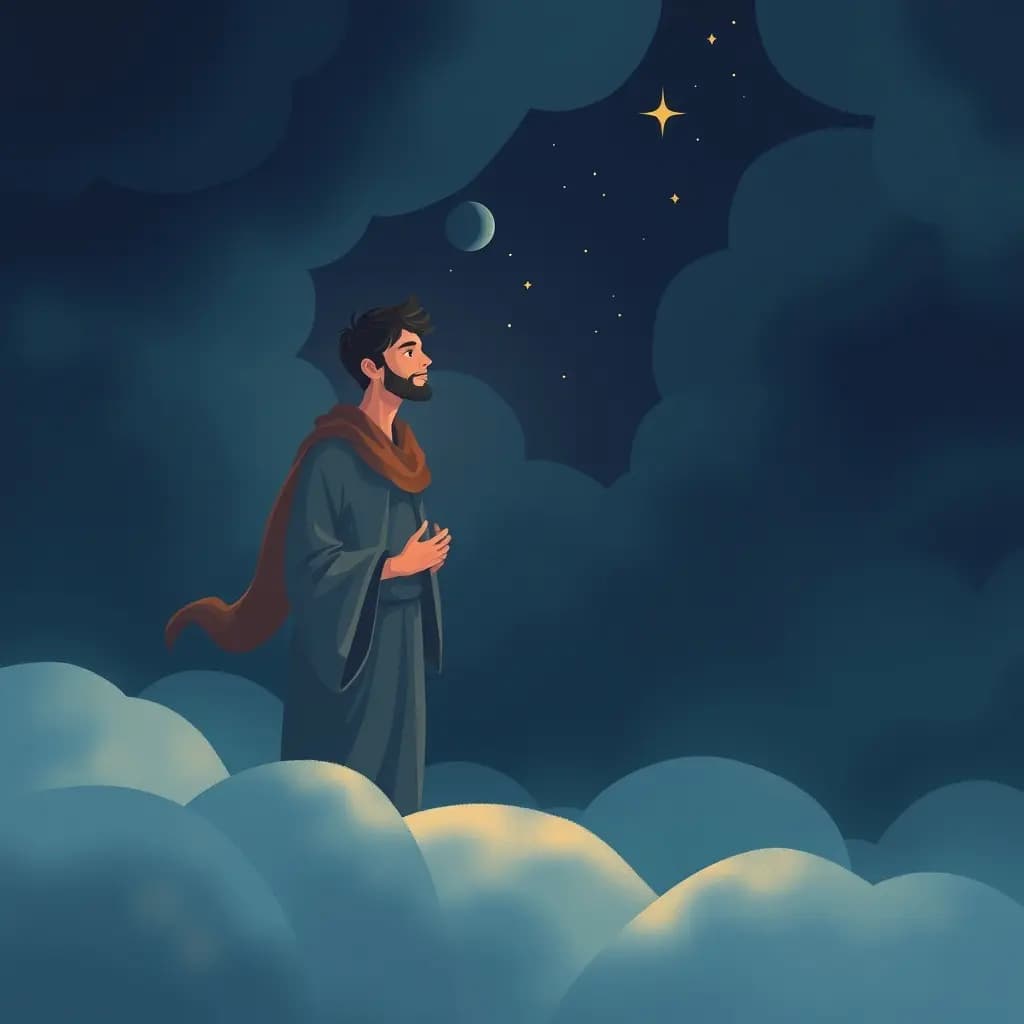 Dream illustration: Helpful stranger appears