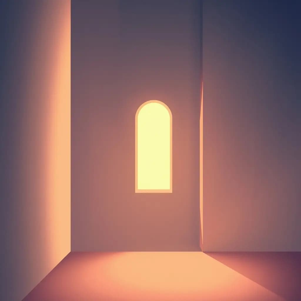 Dream illustration: Hidden keyhole in wall