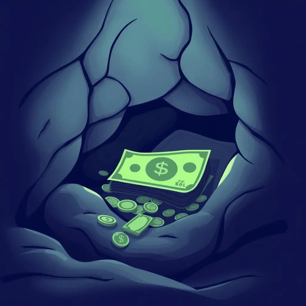 Dream illustration: Hidden money discovery