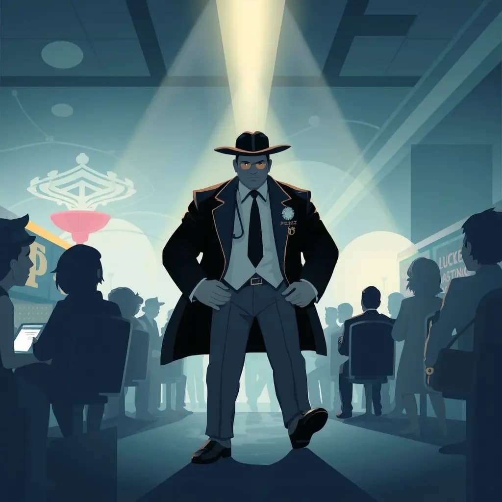 Dream illustration: High-roller escorted out
