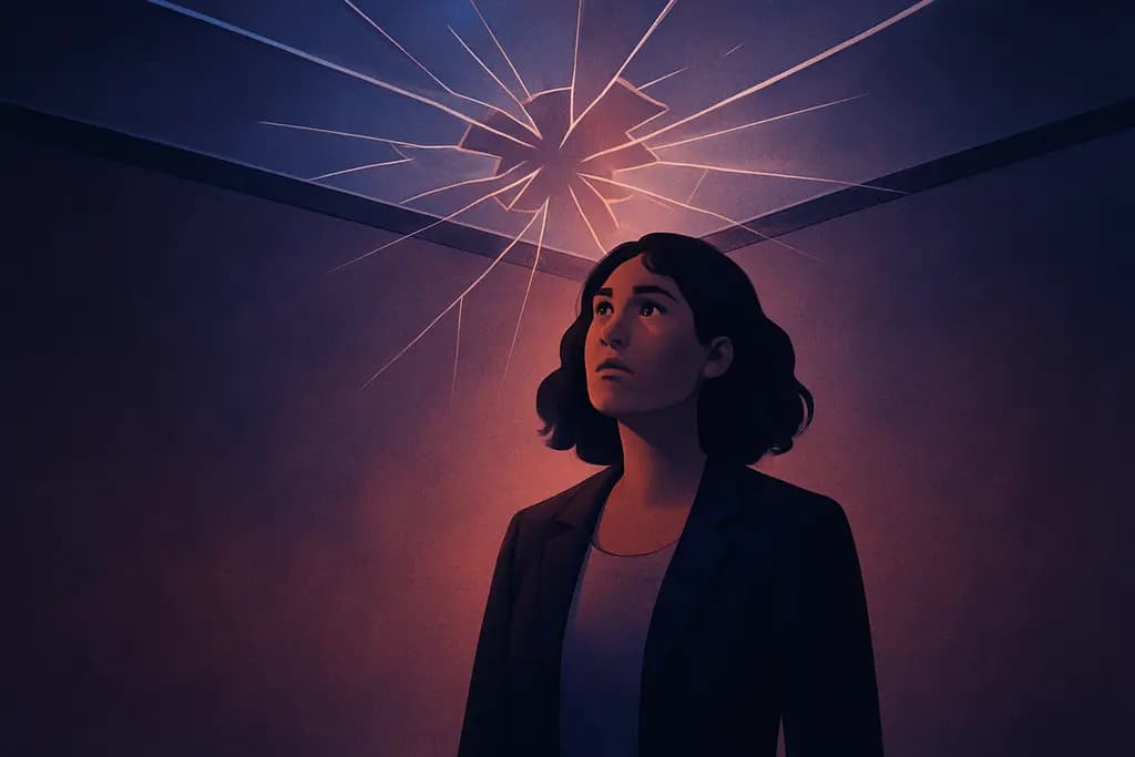 Dream illustration: Hitting a Glass Ceiling (Can't Advance)
