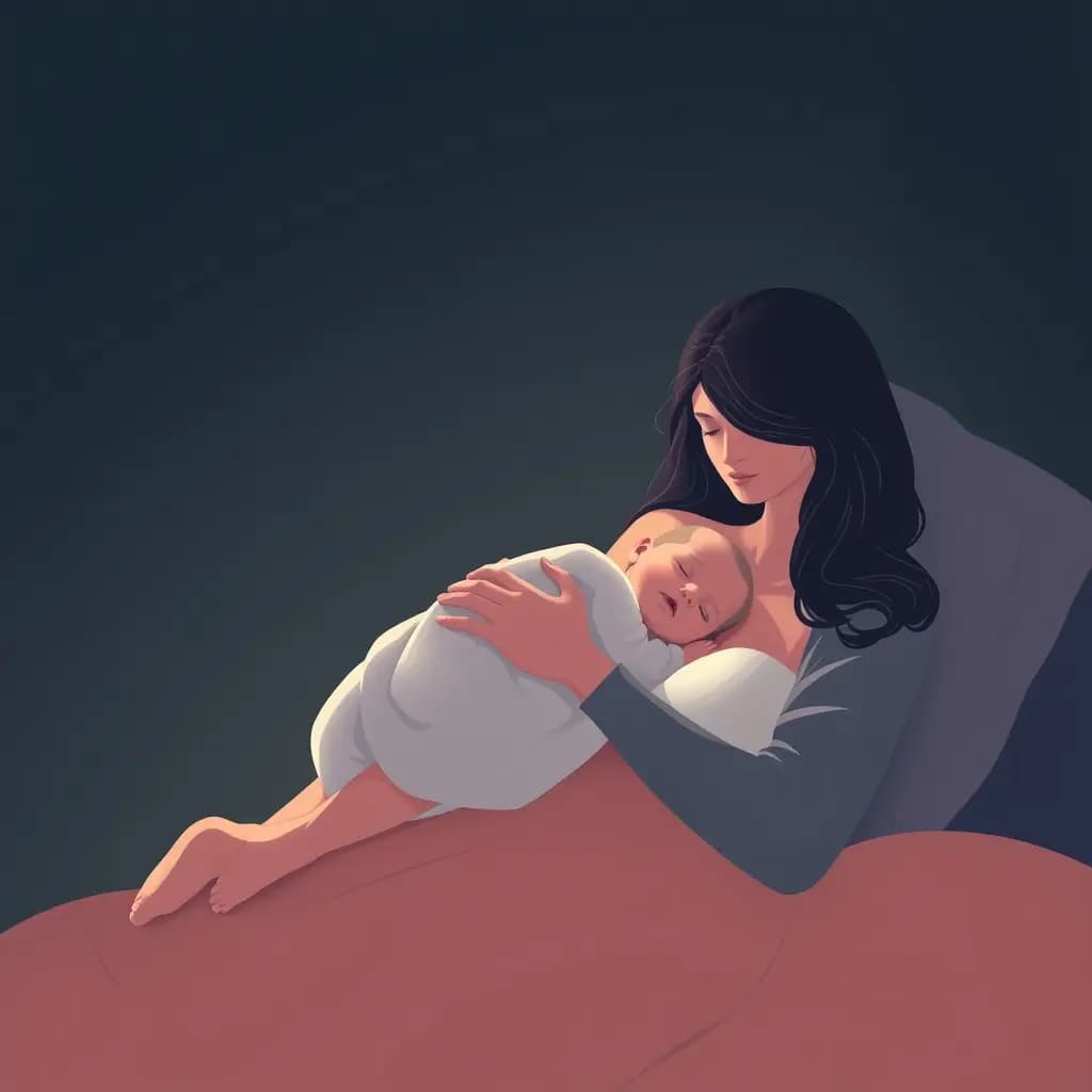 Dream illustration: Holding someone else's newborn