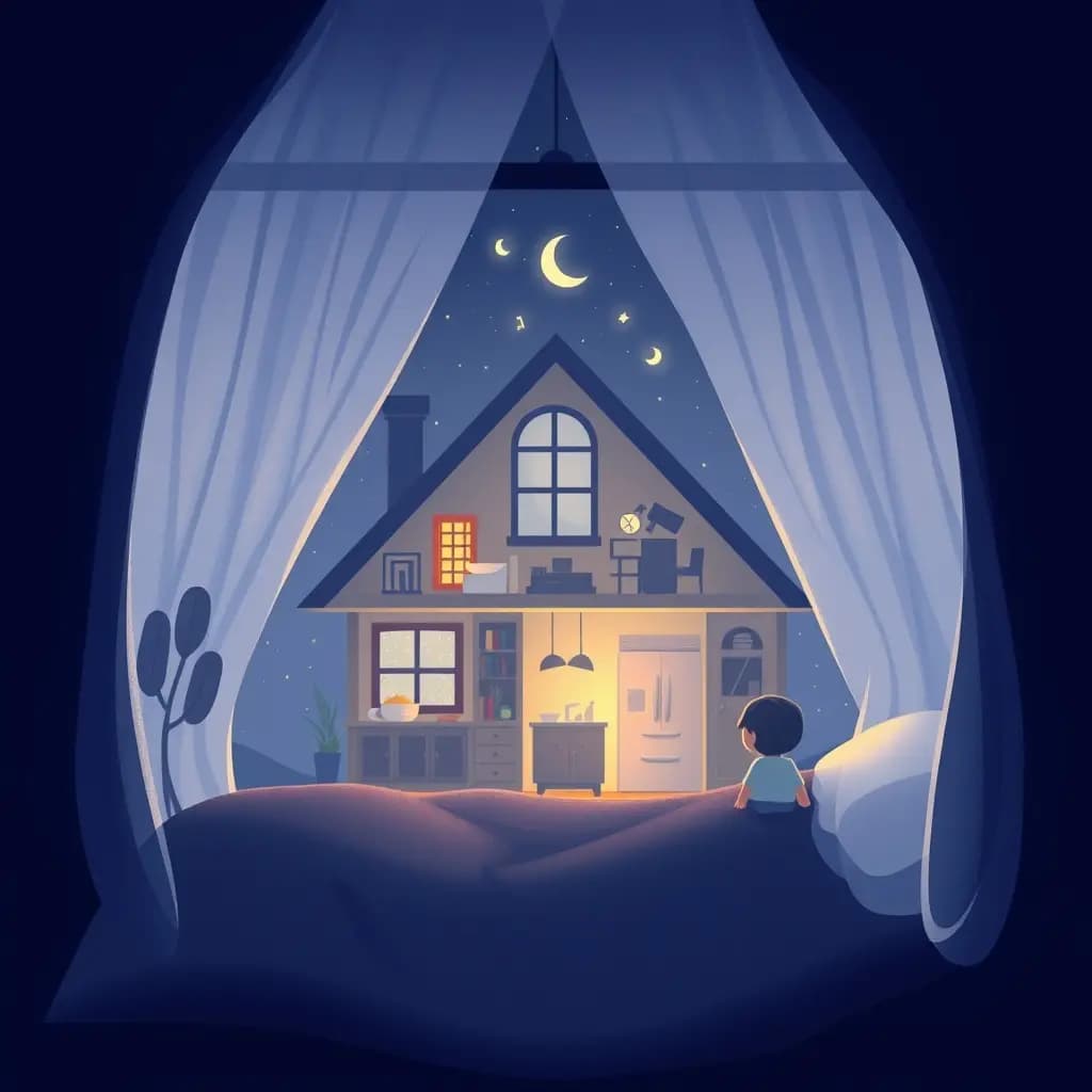 Dream illustration: Home filled with lullabies