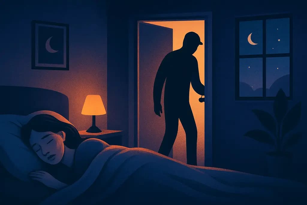 Dream illustration: Home intruder