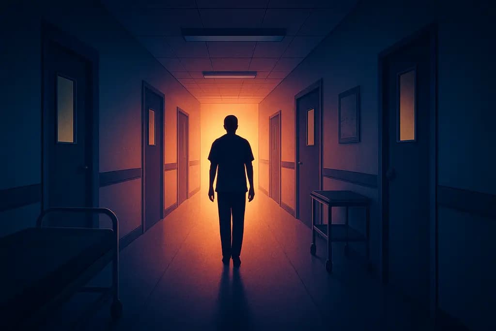 Dream illustration: Hospital hallway
