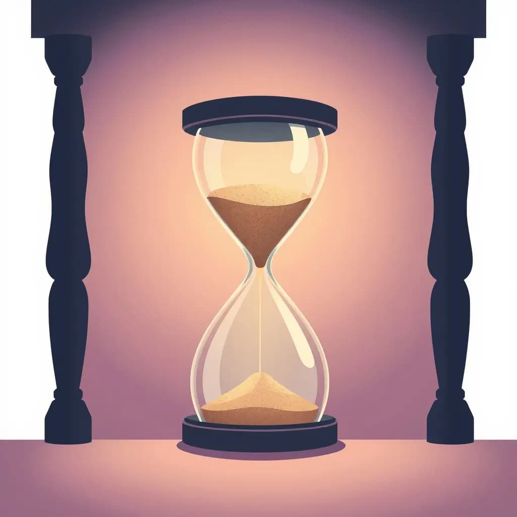 Dream illustration: Hourglass Running Out