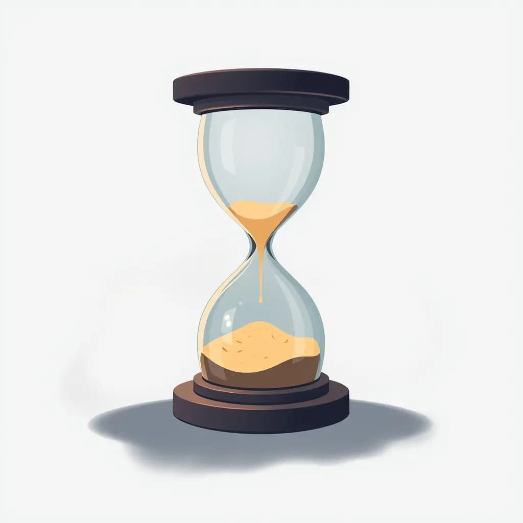 Dream illustration: Hourglass with leaking sand