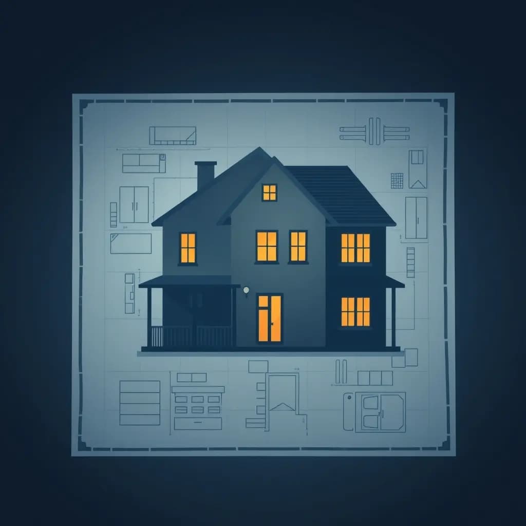 Dream illustration: House blueprint missing page