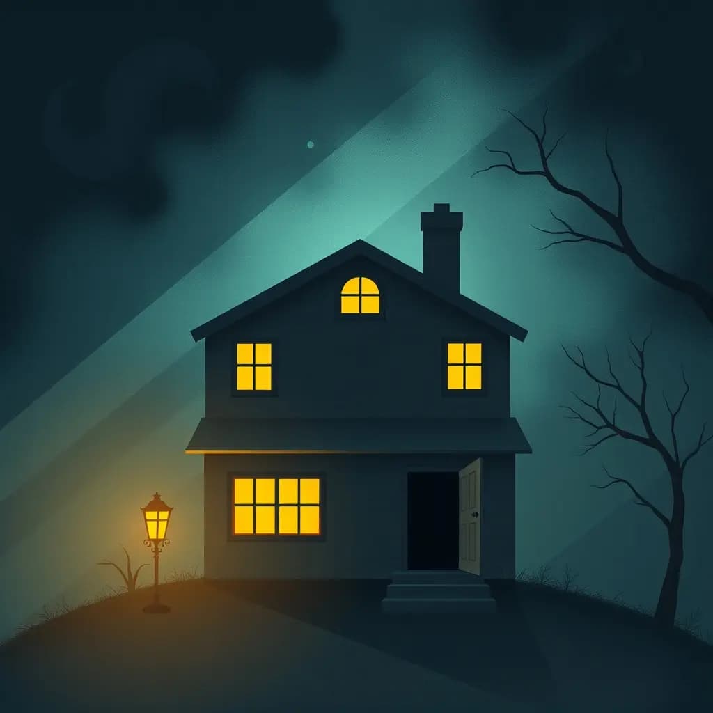 Dream illustration: House locked from inside