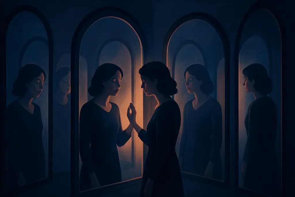 Dream illustration: House of mirrors