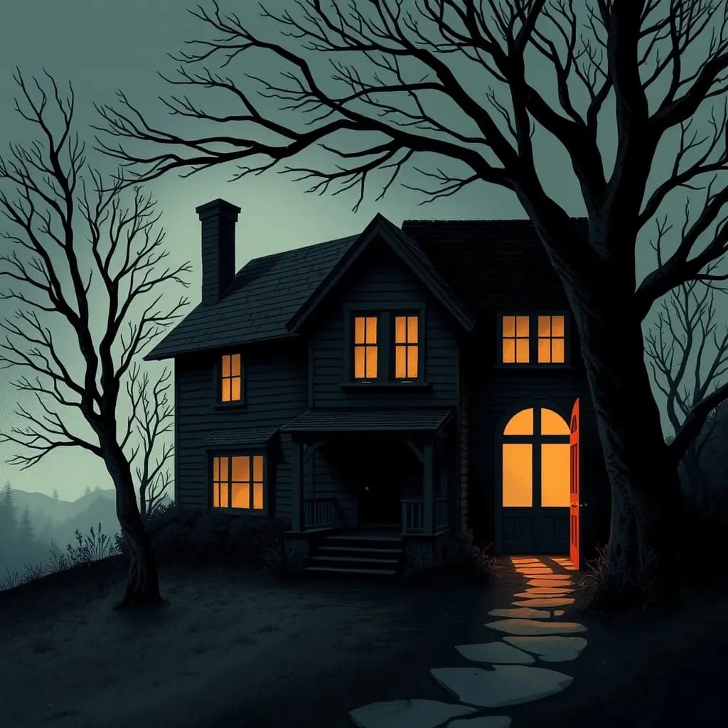 Dream illustration: House with hidden passage